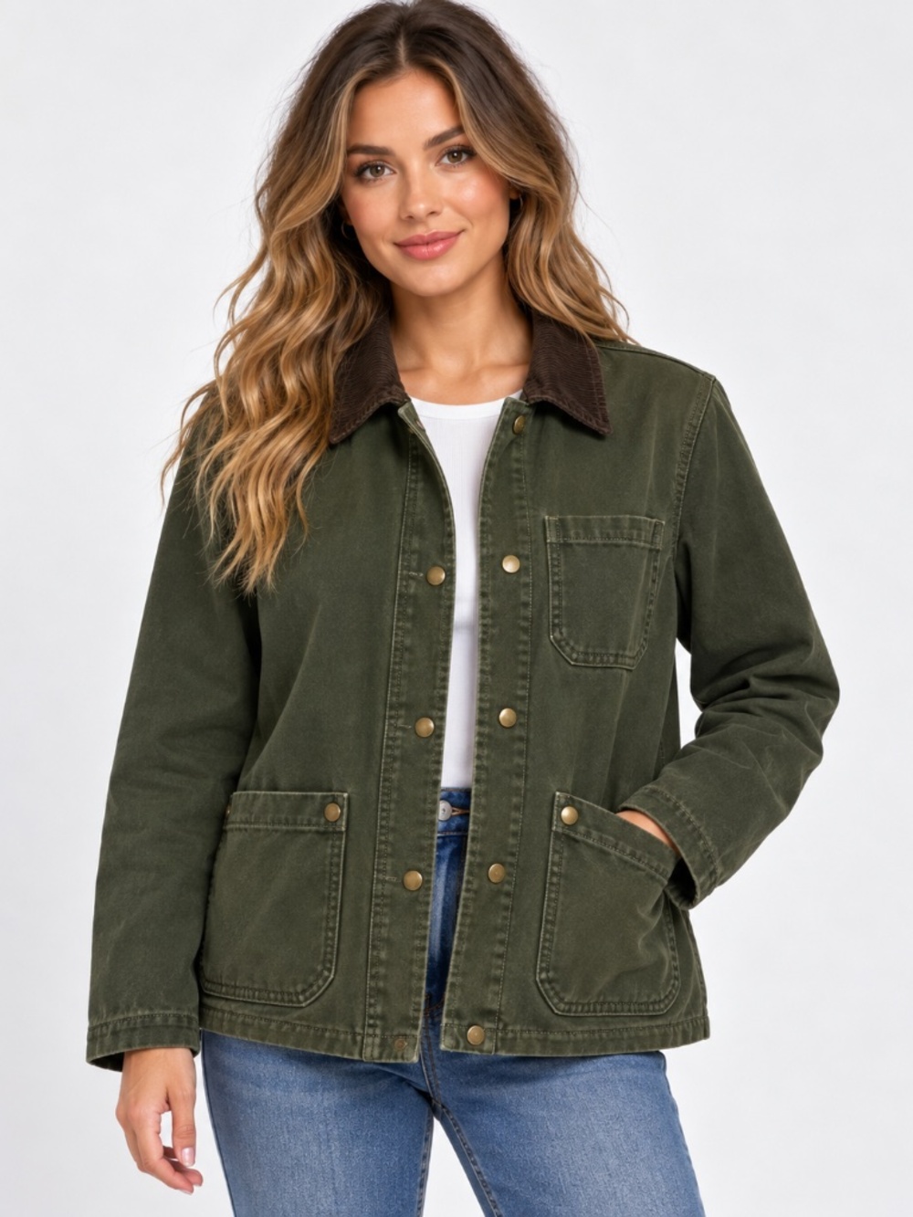 Old Navy Heritage Green Barn Jacket Size Medium